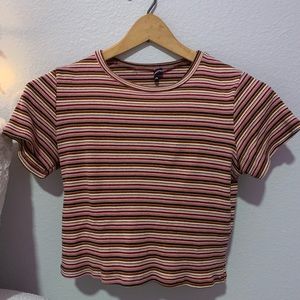 Brandy short sleeve cropped top
